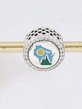 Pandora Green Bay City in Wisconsin Exclusive Country Sparkling Bead Charm